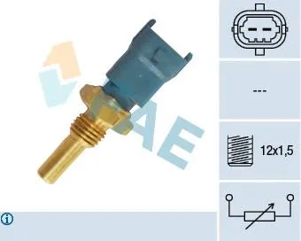 Sensor de temperatura do fluido de esfriamento Opel Zafira A05
