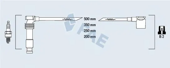 Fios de alta voltagem, kit 85560 FAE