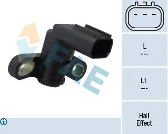 Sensor de posição (de revoluções) de cambota 6PU013122151 HELLA