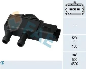 Sensor de pressão dos gases de escape SU001A0596 Toyota