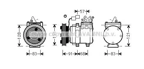 Compressor de aparelho de ar condicionado Hyundai H100 