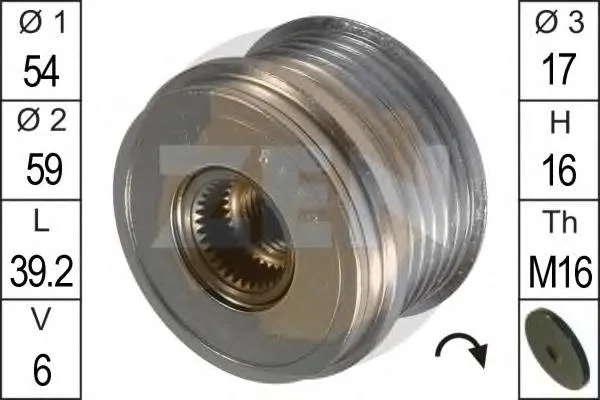 Polia do gerador Fiat 500 312