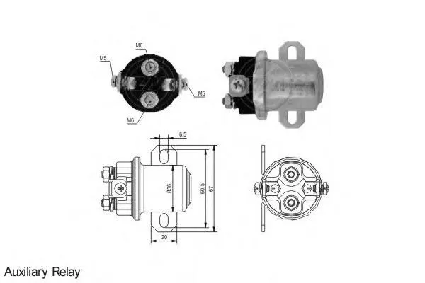 Relê retrator do motor de arranco A0011526910 Mercedes