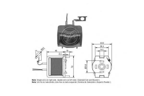Kit de reparação do relê de tração do motor de arranco 136607 Cargo