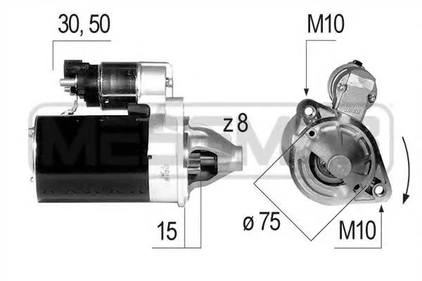 Motor de arranco CS1517 MSG Rebuilding