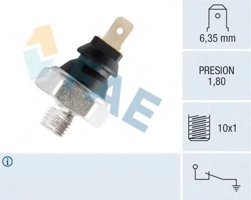 Sensor de pressão de óleo 11550 FAE