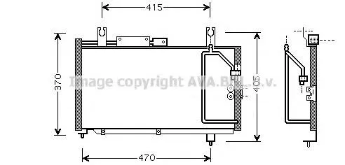 Radiador de aparelho de ar condicionado Suzuki Swift 2 EA
