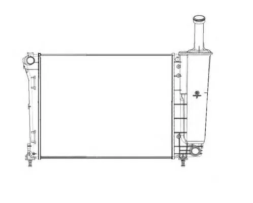 Radiador de esfriamento de motor Fiat 500 312