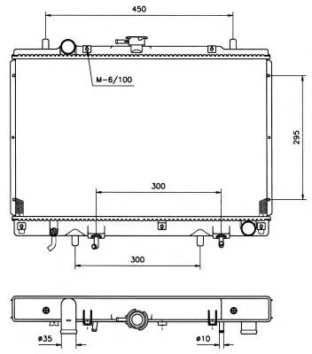 Radiador de esfriamento de motor 5278085 Polcar