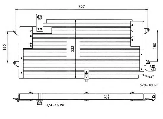 Radiador de aparelho de ar condicionado Volkswagen Passat 3A5, 351, 315