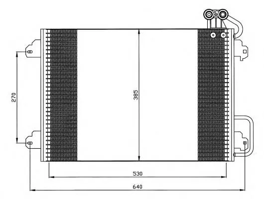 Radiador de aparelho de ar condicionado Renault Scenic 1 JA0, JA1, FA0