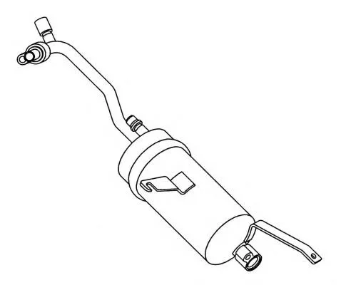 1S5H19E647AB Ford Tanque de recepção do secador de aparelho de ar condicionado