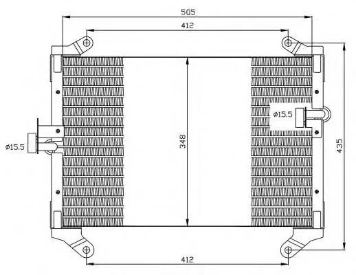 Radiador de aparelho de ar condicionado Fiat Ducato 2 230L