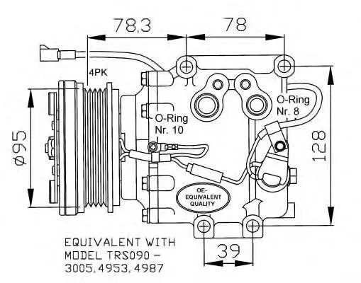 Compressor de aparelho de ar condicionado Mazda 323 BA
