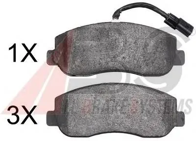 Sapatas do freio dianteiras de disco Renault Master 3 FV, JV