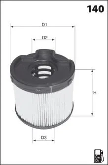 Filtro de combustível ELG5237 Mecafilter