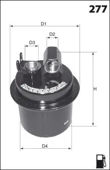 Filtro de combustível ELE6024 Mecafilter