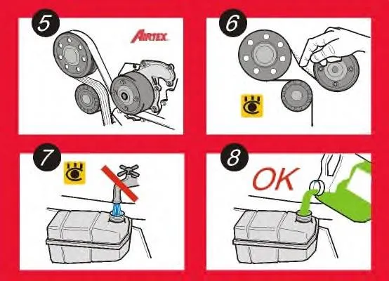 Bomba de água (bomba) de esfriamento Fiat 500 312