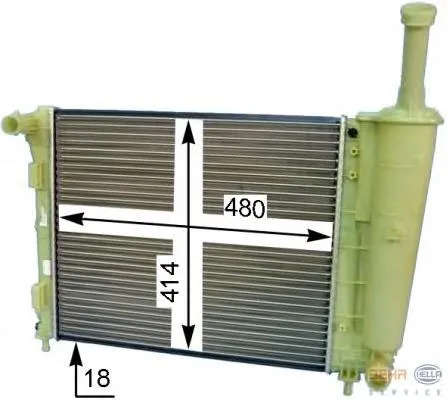 611770 Hart Radiador de esfriamento de motor