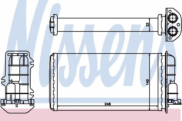 Radiador de forno (de aquecedor) Alfa Romeo 146 930