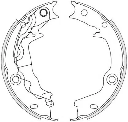 Sapatas do freio de estacionamento KIA Rio 2 JB