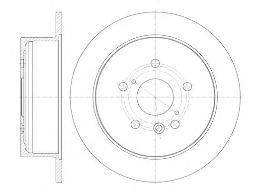 Disco do freio traseiro Toyota Highlander 1 ACU2, MCU2
