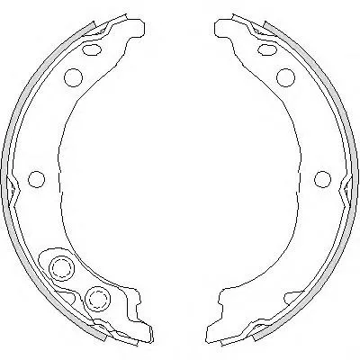 Sapatas do freio de estacionamento Fiat Ducato 2 230L