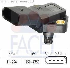Sensor de pressão de supercompressão 91742 NGK