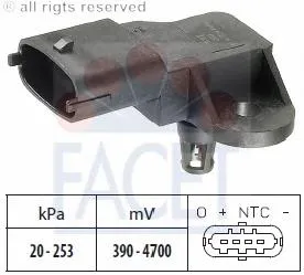 Sensor de pressão de supercompressão 2P0906051 VAG