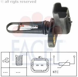 Sensor de temperatura da mistura de ar 9674943280 Peugeot/Citroen