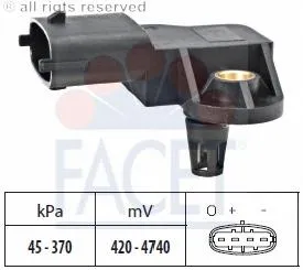 Sensor de pressão no coletor de admissão, MAP 223650754R Renault (RVI)