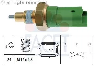 Sensor de ativação das luzes de marcha à ré 4430825 Opel