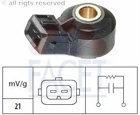 Sensor de detonação 220607S000 Renault (RVI)