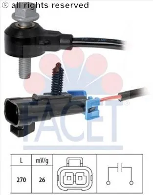 Sensor de detonação 12621820 General Motors