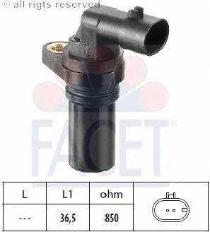 Sensor de posição (de revoluções) de cambota Fiat 500 312