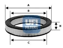 Filtro de ar 2789700 UFI