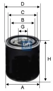 Filtro de secador de ar (separador de umidade e óleo) (TRUCK) 2725900 UFI