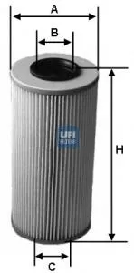 Filtro de óleo 2558300 UFI