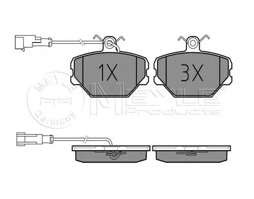 Compre 5888781 Fiat/Alfa/Lancia Sapatas do freio dianteiras de disco