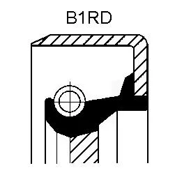 Vedação da Caixa Automática de Mudança (de árvore de saída/primária) 12011445B Corteco