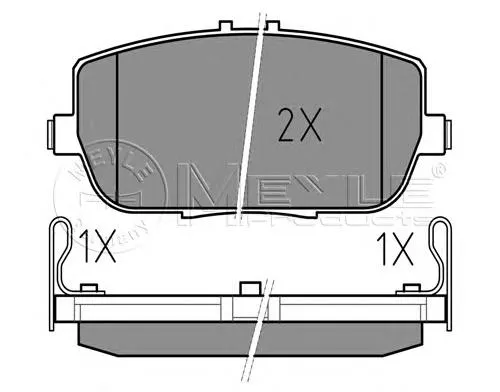 Sapatas do freio traseiras de disco NFY72649Z Mazda