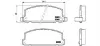 Sapatas do freio dianteiras de disco Isuzu Trooper UBS