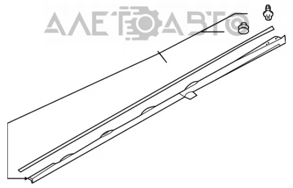 Placa sobreposta (moldura) externa esquerda de acesso 91112SJ330 Subaru