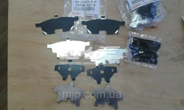 Chapa anti-ruído de fixação de sapata do freio traseira 0494612040 Toyota