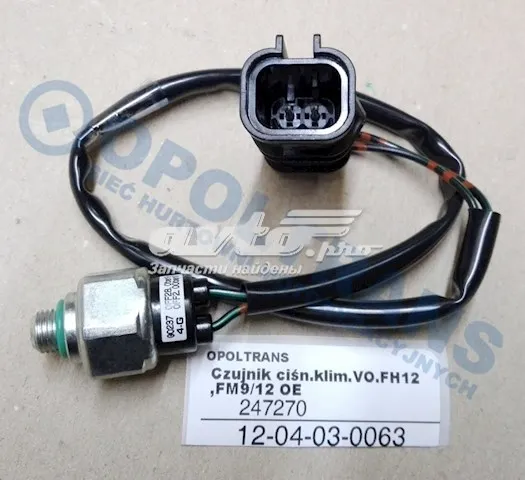 Sensor de pressão absoluta de aparelho de ar condicionado 20398152 Volvo
