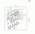 Bloco de cilindros de motor Hyundai Sonata EU4