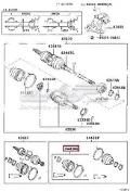 Bota de proteção interna de junta homocinética do semieixo dianteiro Toyota Avensis T25