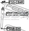 Bucha de bloco silencioso de amortecedor traseiro Ford Focus CB8