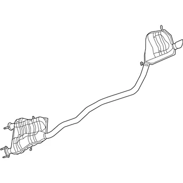 Silenciador, parte traseira Dodge Journey 