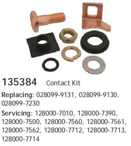 Kit de reparação do relê de tração do motor de arranco 135384 Cargo